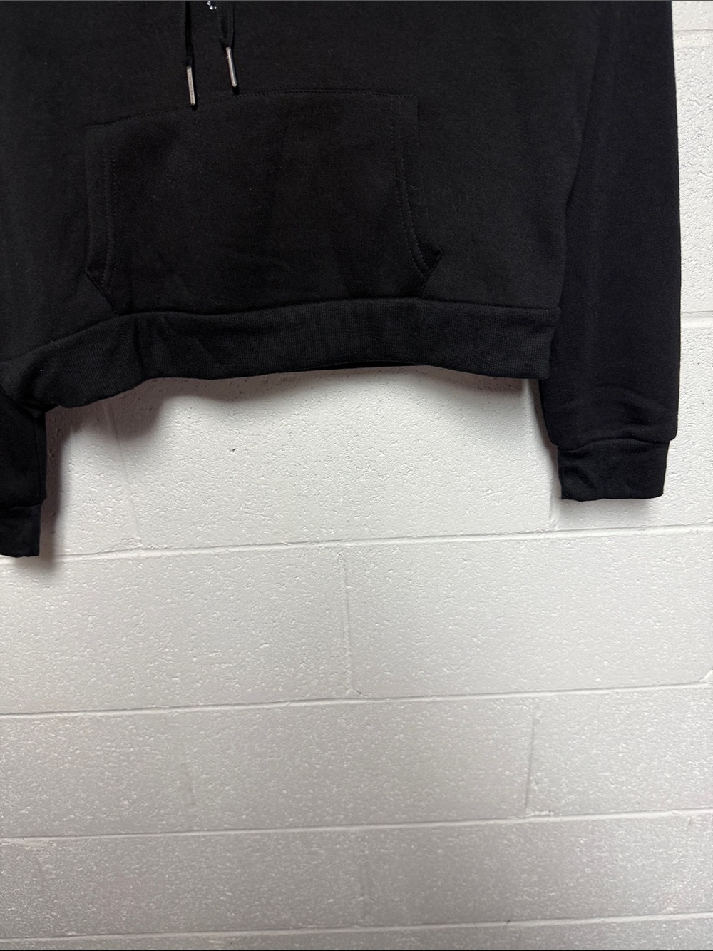 Baby Phat Cropped Black Hoodie with Logo Sz Med - Picture 10 of 12